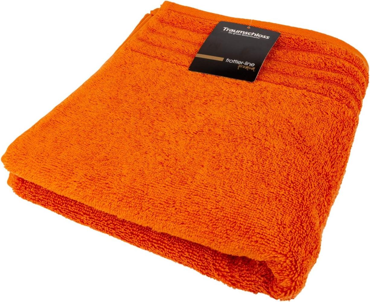 Traumschloss Gästehandtuch Premium-Line, Frottier (1-St), 100% amerikanische Supima Baumwolle mit 600g/m², Orange Bild 1