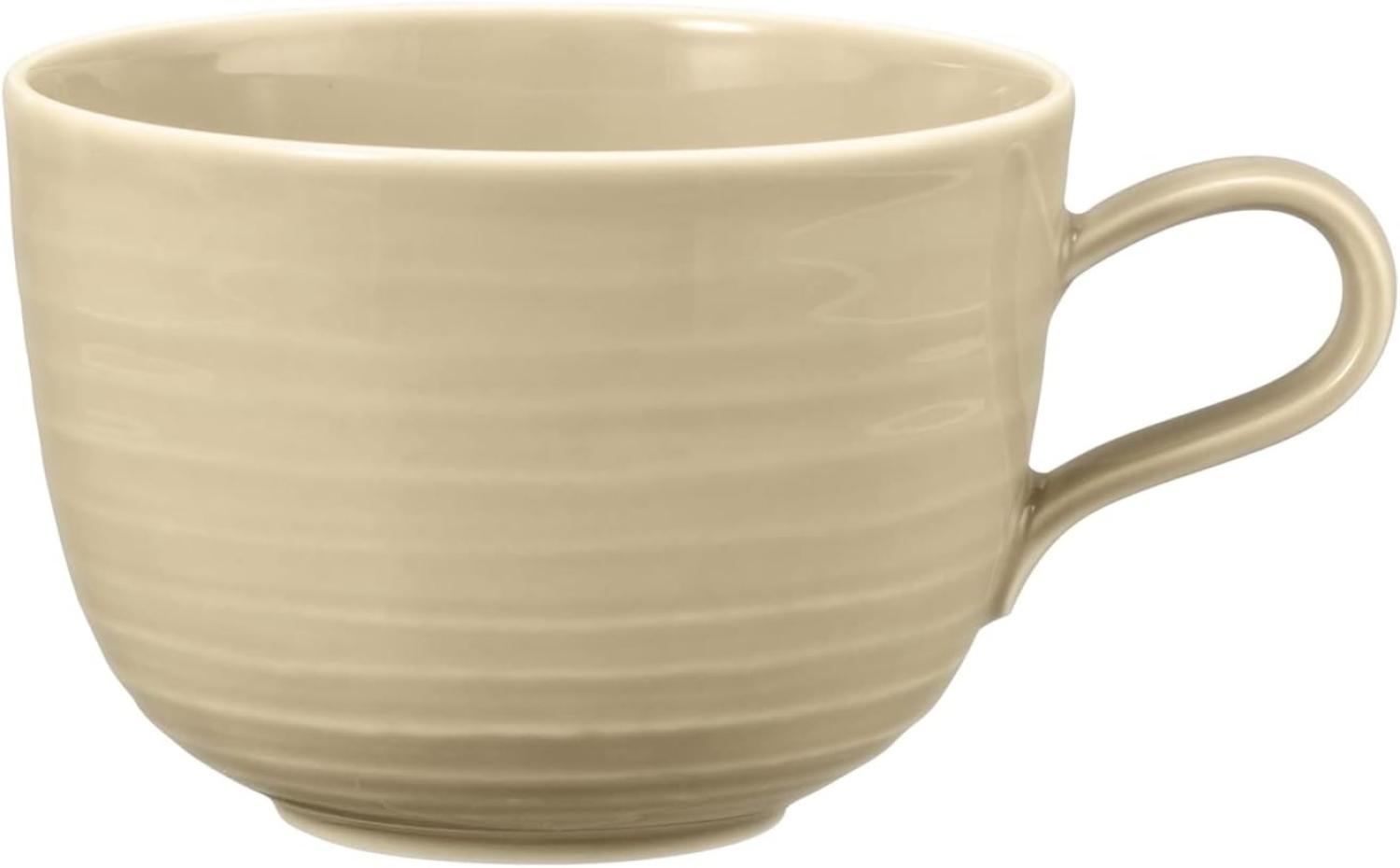 Milchkaffeeobertasse 0,38 l Terra Sandbeige Seltmann Weiden Milchkaffeetasse - Mikrowelle geeignet, Spülmaschinenfest Bild 1