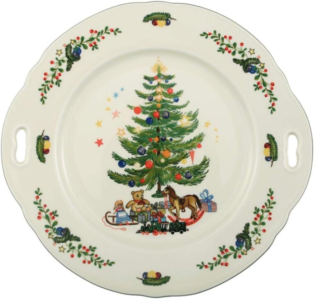 Seltmann & Weiden Marieluise Kuchenplatte rund mit Griff 27x26 cm Weihnachten 001. 295083 Bild 1