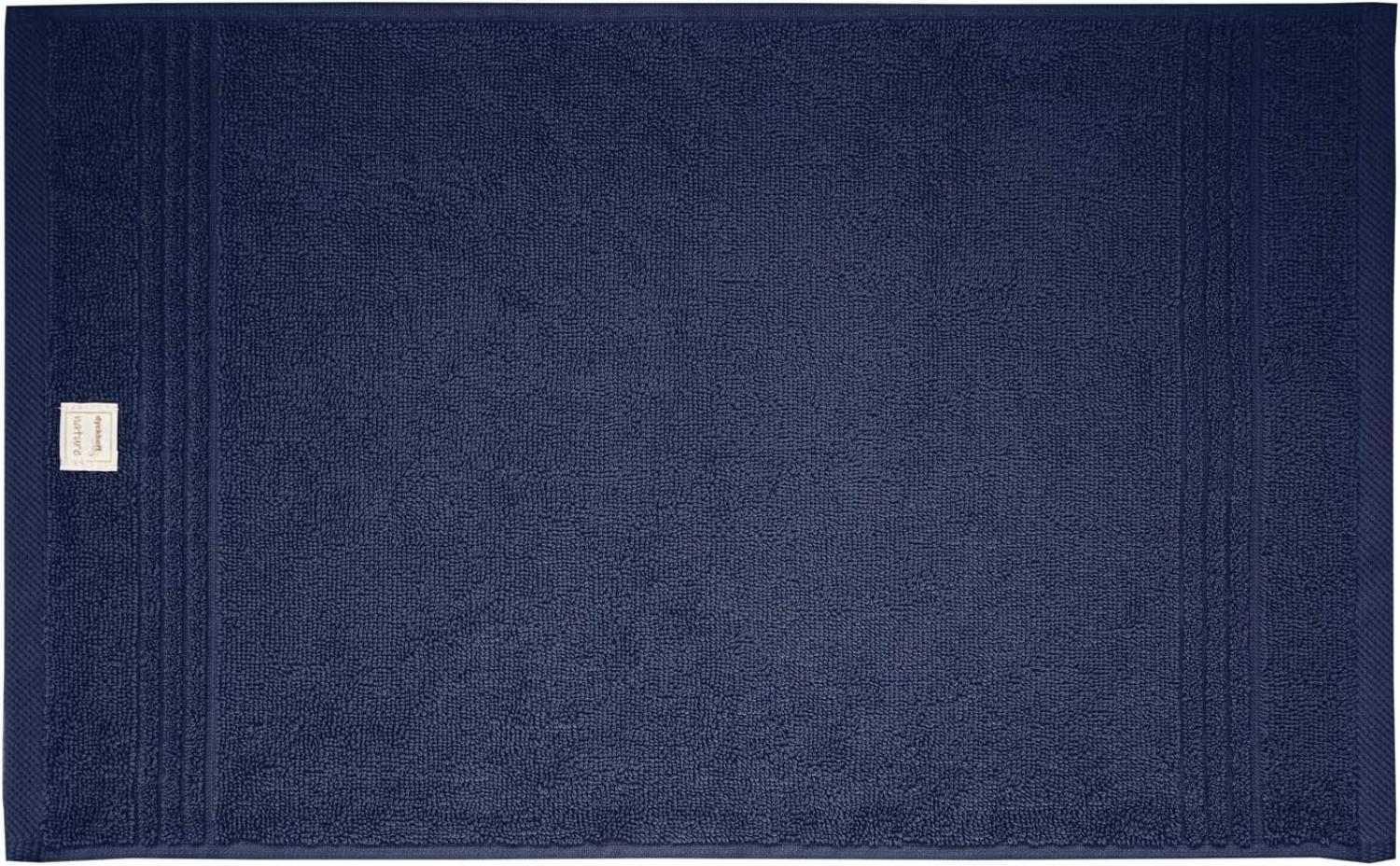 Bio Baumwolle Handtücher - alle Größen & Trendfarben Gästetuch, 30x50 cm, marine Bild 1