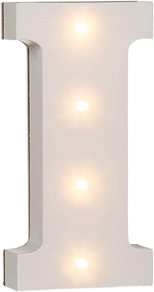 Beleuchteter Holz-Buchstabe I, mit 4 LED Bild 1