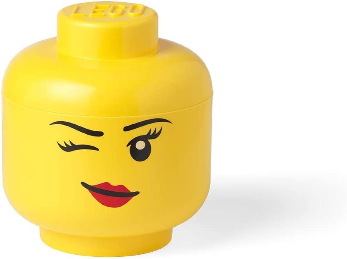 Room Copenhagen 'LEGO Storage Head Whinky' Aufbewahrungsbox gelb klein Bild 1