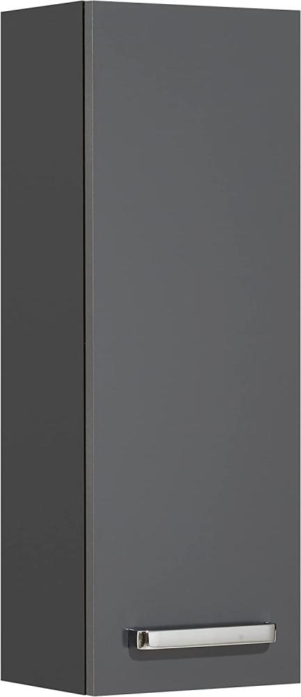 Pelipal Badezimmer Hängeschrank; 311 in Grau-Anthrazit, Glanz, 25 cm breit | Bad Wandschrank; mit 1 Tür und 2 Glas-Einlegeböden Bild 1
