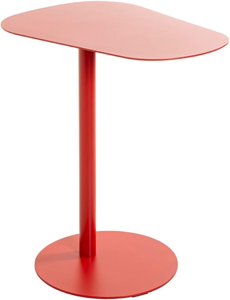 HAKU Möbel Beistelltisch, Metal, Rot, T 38 x B 53 x H 60 cm Bild 1