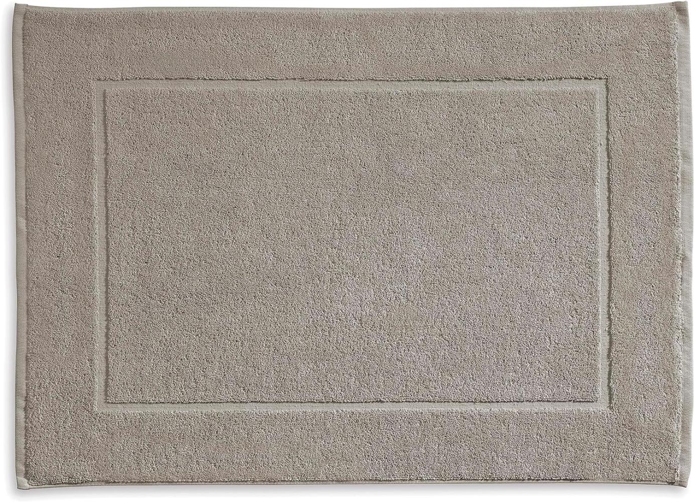 Kela Badvorleger Ladessa, 60 cm x 100 cm, 100% Baumwolle, Silbergrau, waschbar bei 60° C, für Fußbodenheizung geeignet, 23486 Bild 1