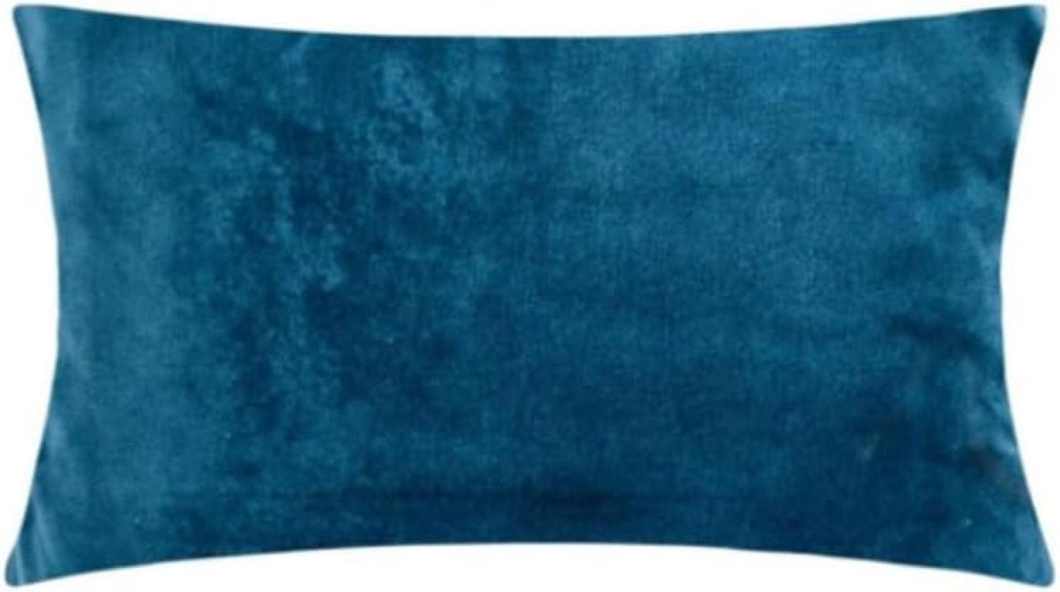 Pad Kissenhülle Samt Smooth Denim Blue (25x50cm) 10424-K65-155 Bild 1