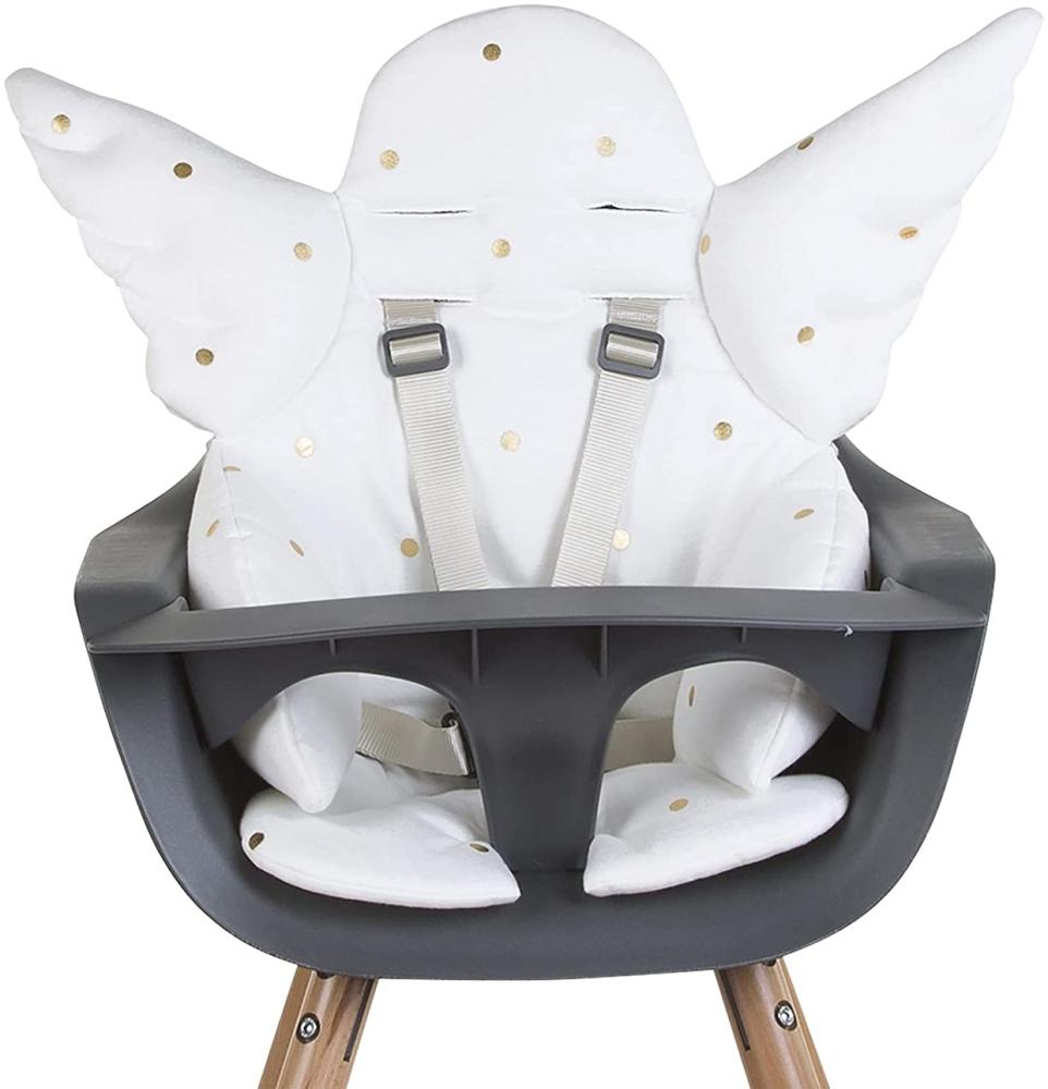 Chilhome Jersey Engel Sitzkissen für Hochstuhl oder Babywippe weiß Bild 1