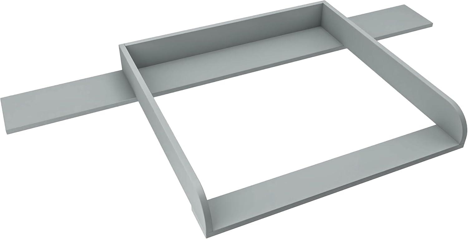 REGALIK Wickelaufsatz für Hemnes Kommode mit 8 Schubladen IKEA 78cm x 80cm - Abnehmbar Wickeltischaufsatz für Kommode in Asche - Abgeschlossen mit ABS Material 2mm mit Abgerundeten Frontplatten Bild 1