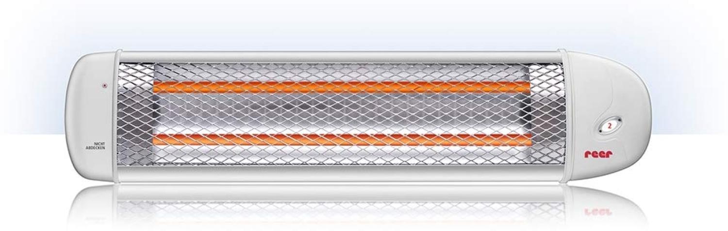 Reer Wickeltisch-Wärmestrahler weiß, Wandmontage, 2 Heizstufen und Abschaltautomatik Bild 1
