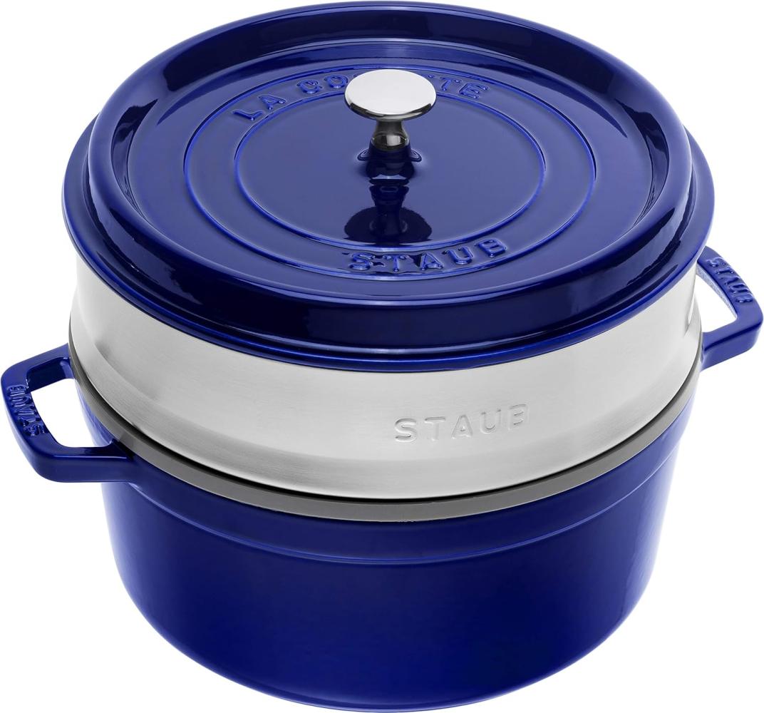 Staub Staub runder Gusseisentopf mit Einsatz 5,2l 405106040 Bild 1