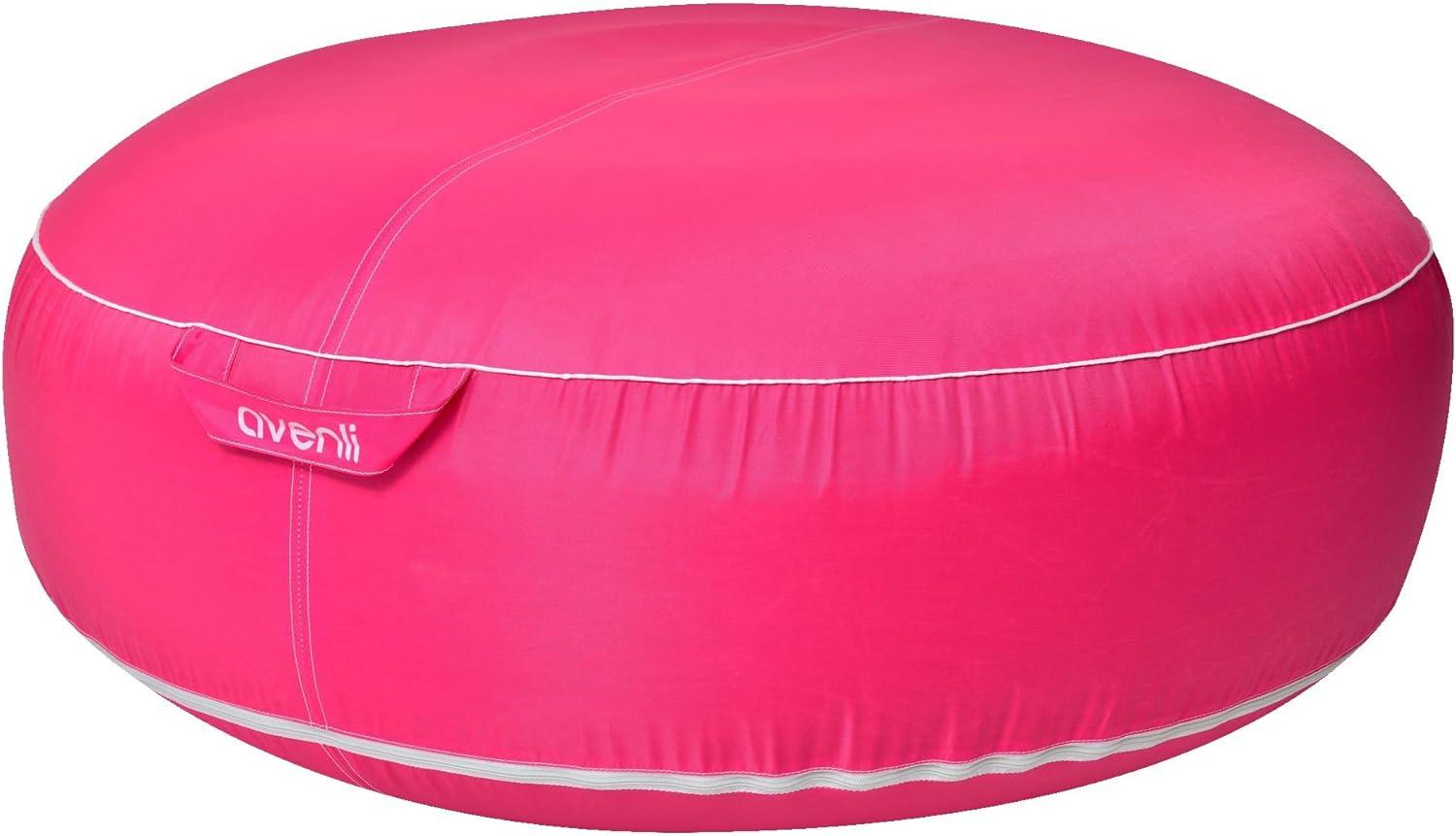 Jilong Campingstuhl Avenli Pouf Sitzkissen 98x38cm Sitzsack aufblasbar gewebeverstärkter Bezug wasserfest Outdoor pink Bild 1