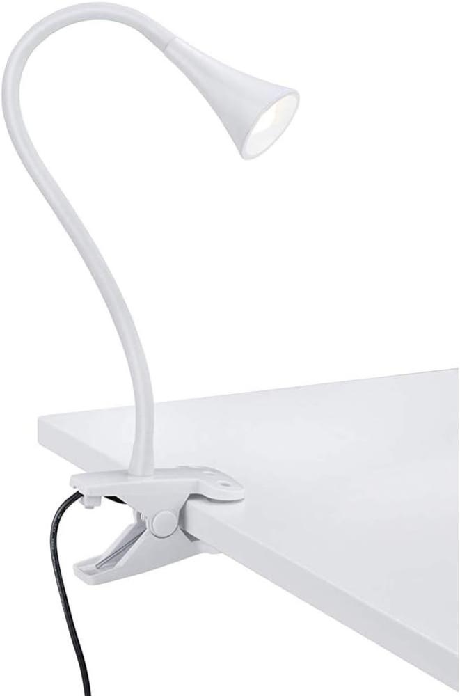 Leuchte Lampe Klemmleuchte Schnurschalter flexibel Viper weiß 1x SMD 3W Bild 1