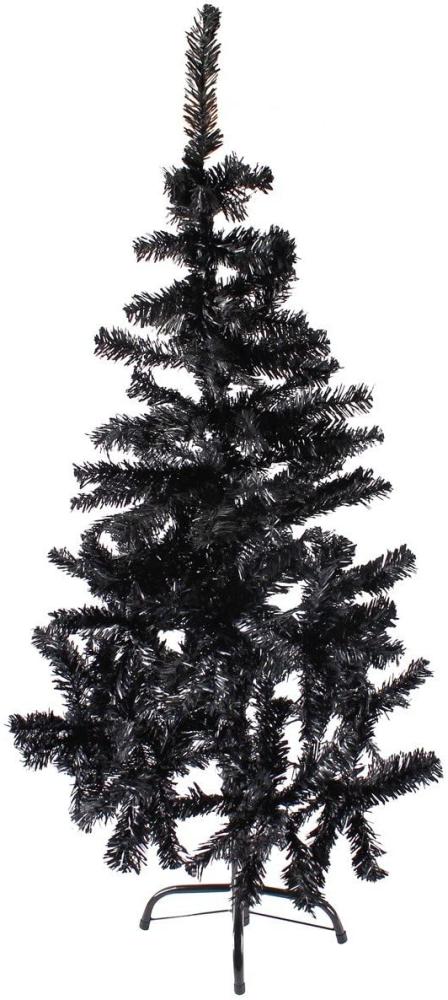 Künstlicher Weihnachtsbaum inkl. Ständer Tannenbaum Christbaum schwarz 150cm Bild 1