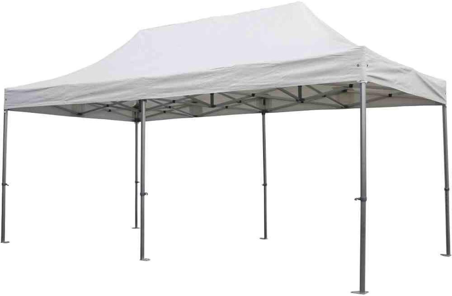 SIENA GARDEN Pro Faltpavillon 300x600 cm Gestell aus Aluminium, eloxiert, Bezug aus Polyester, 300g/m² in weiß Bild 1