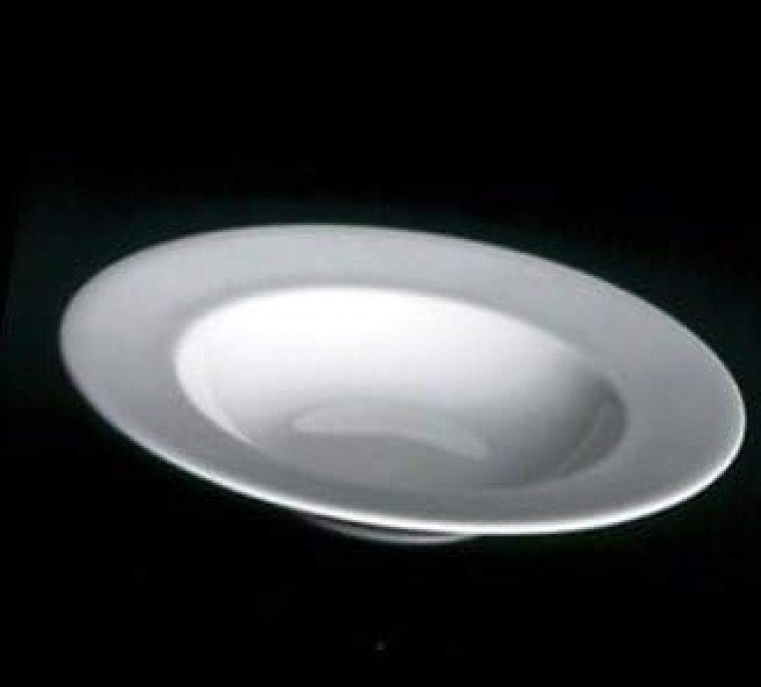 Teller tief 19 cm Fine Bone China Classic Weiss Dibbern Suppenteller - Mikrowelle geeignet, Spülmaschinenfest Bild 1