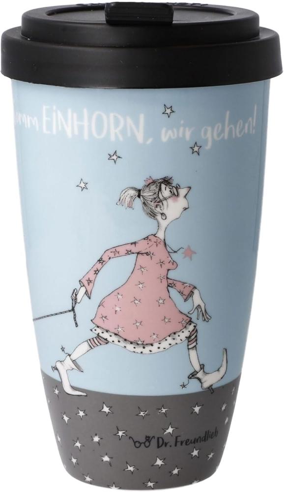 Goebel Mug To Go Barbara Freundlieb - Die sind doch alle verrückt, Trinkbecher, Kaffeebecher, Fine Bone China, Bunt, 500 ml, 27001121 Bild 1