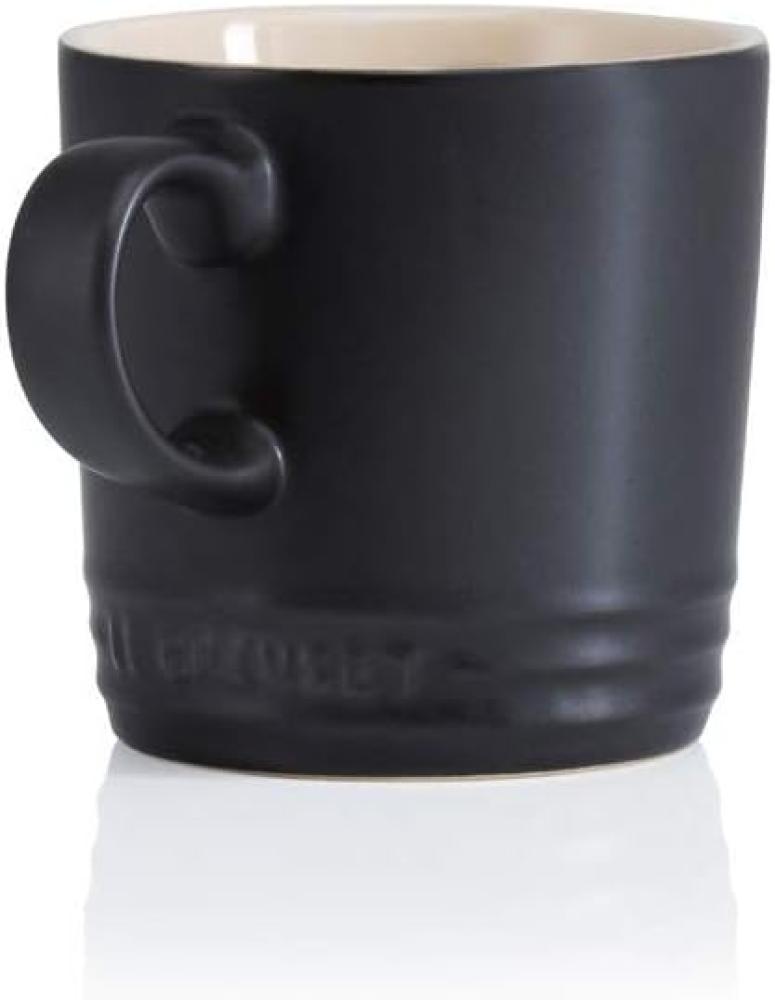 Le Creuset Becher mit Henkel, 200 ml, Steinzeug, 10 cm Höhe, schwarz Bild 1