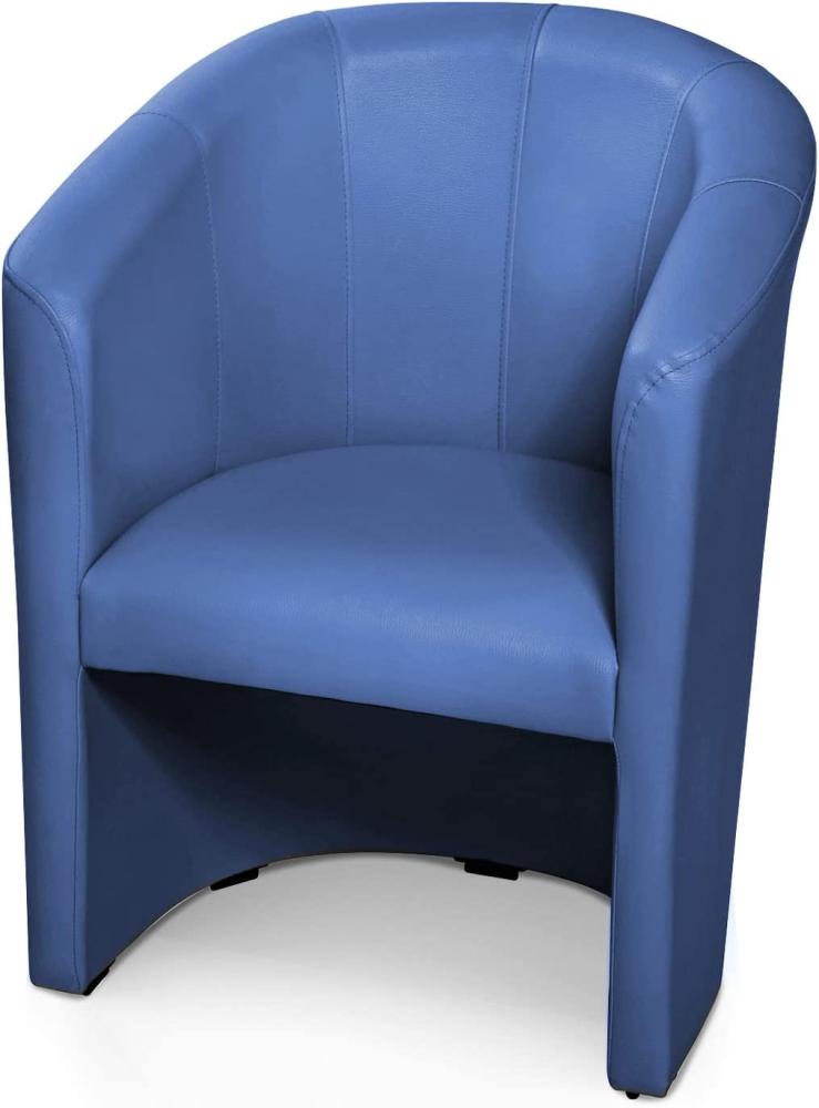 Möbel-Eins ABIZA Cocktailsessel, Material Kunstleder blau Bild 1