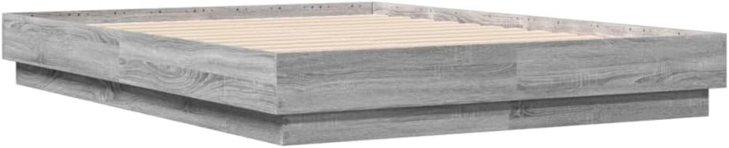 Bettgestell Grau Sonoma 140x190 cm Holzwerkstoff Bild 1