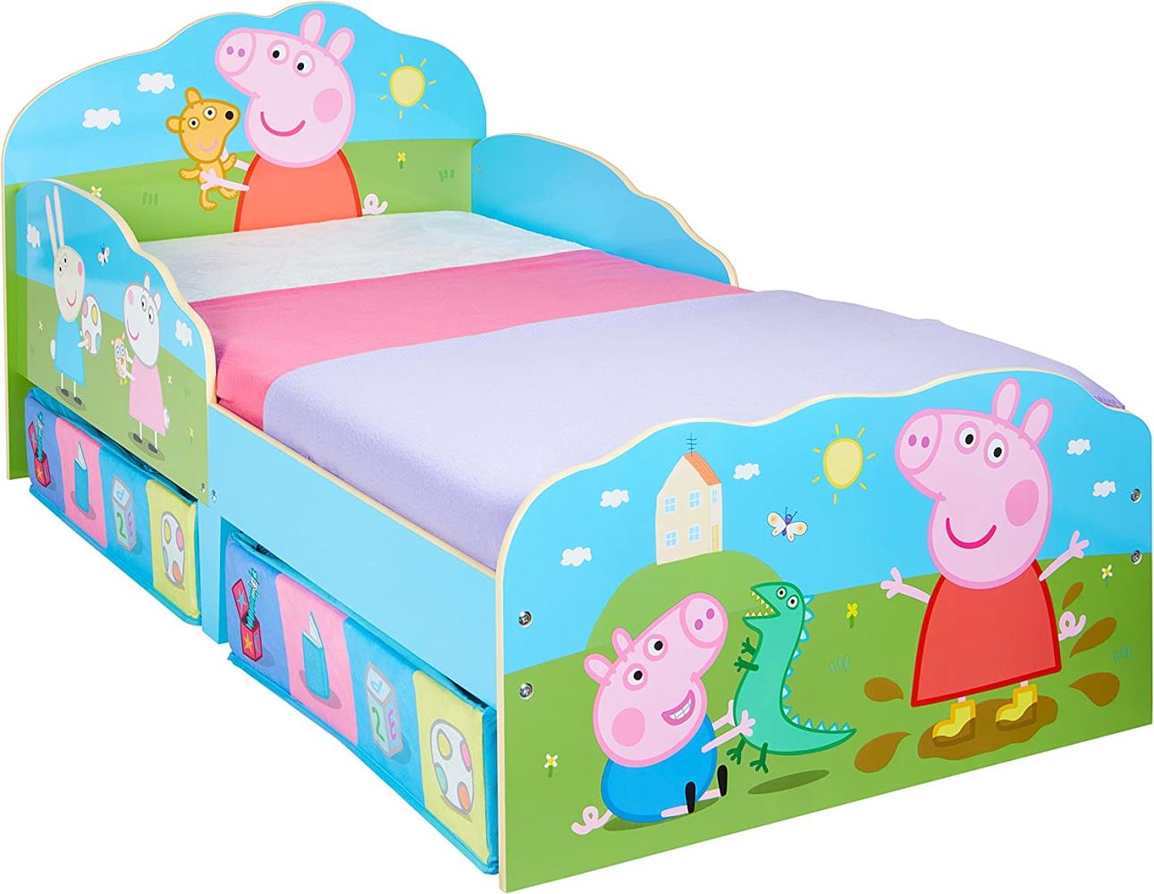 Worlds Apart 'Peppa Pig' Kinderbett 70 x 140 cm, inkl. zwei Schubladen Bild 1
