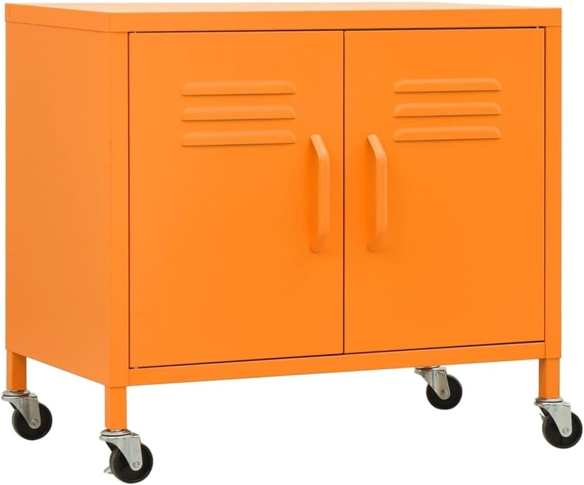 Lagerschrank Orange 60x35x56 cm Stahl Bild 1