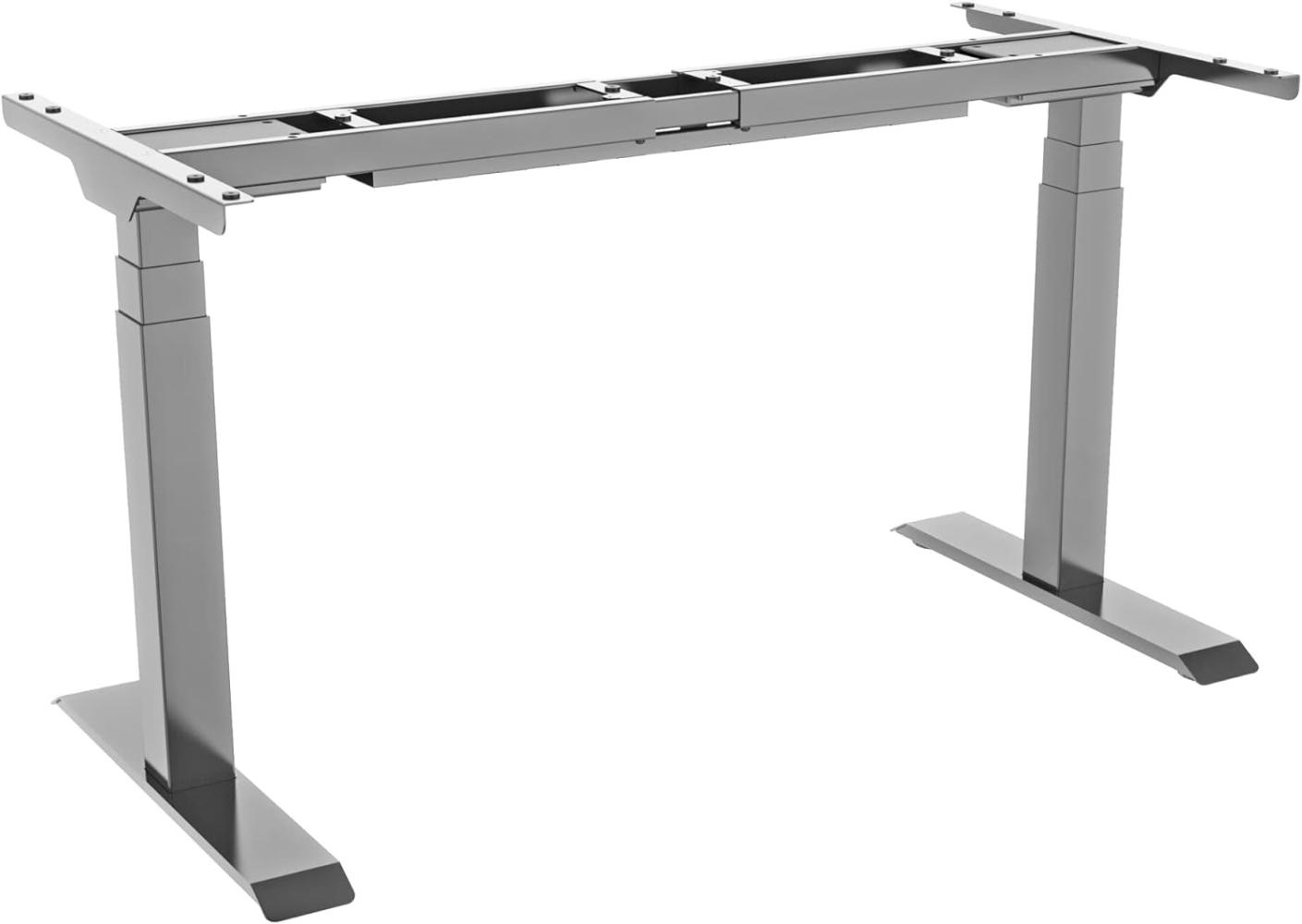 celexon elektrisch höhenverstellbarer Schreibtisch-Tischgestell Professional eAdjust-58123 - stufenlos verstellbar: 58-123 cm - grau Bild 1