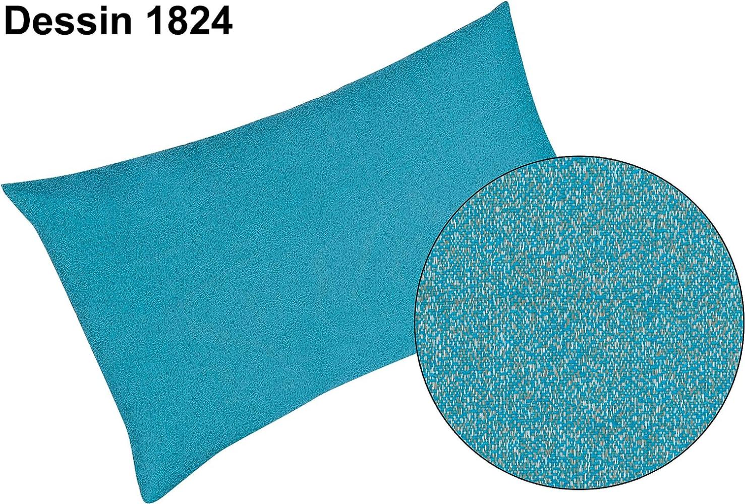 Lendenkissen 46x26x12cm m. RV. - Serie Happy-Line blau 1824 Bild 1