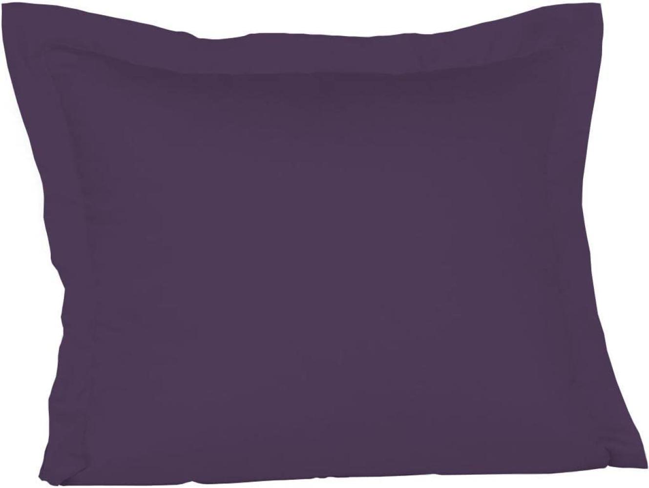 Fleuresse Mako-Satin-Kissenbezug uni colours lavendel 6062 35 x 40 cm Bild 1