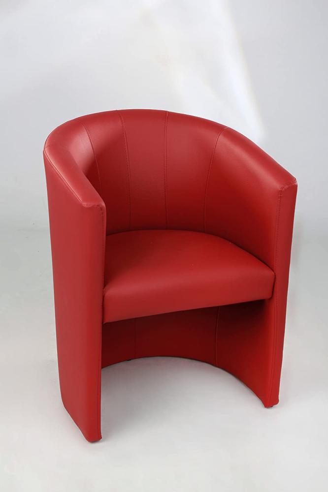 Cocktailsessel Design Sessel Clubsessel Loungesessel Club Möbel Bürosessel Praxismöbel Farbe rot Neu Bild 1