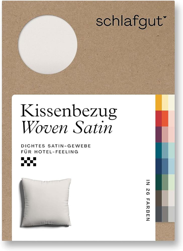 Schlafgut Kissenbezug Woven Satin aus Mako-Baumwolle, langlebig, pflegeleicht, dicht gewebt, (1 Stück), Kissenhülle mit Reißverschluss, passender Bettbezug erhältlich Bild 1