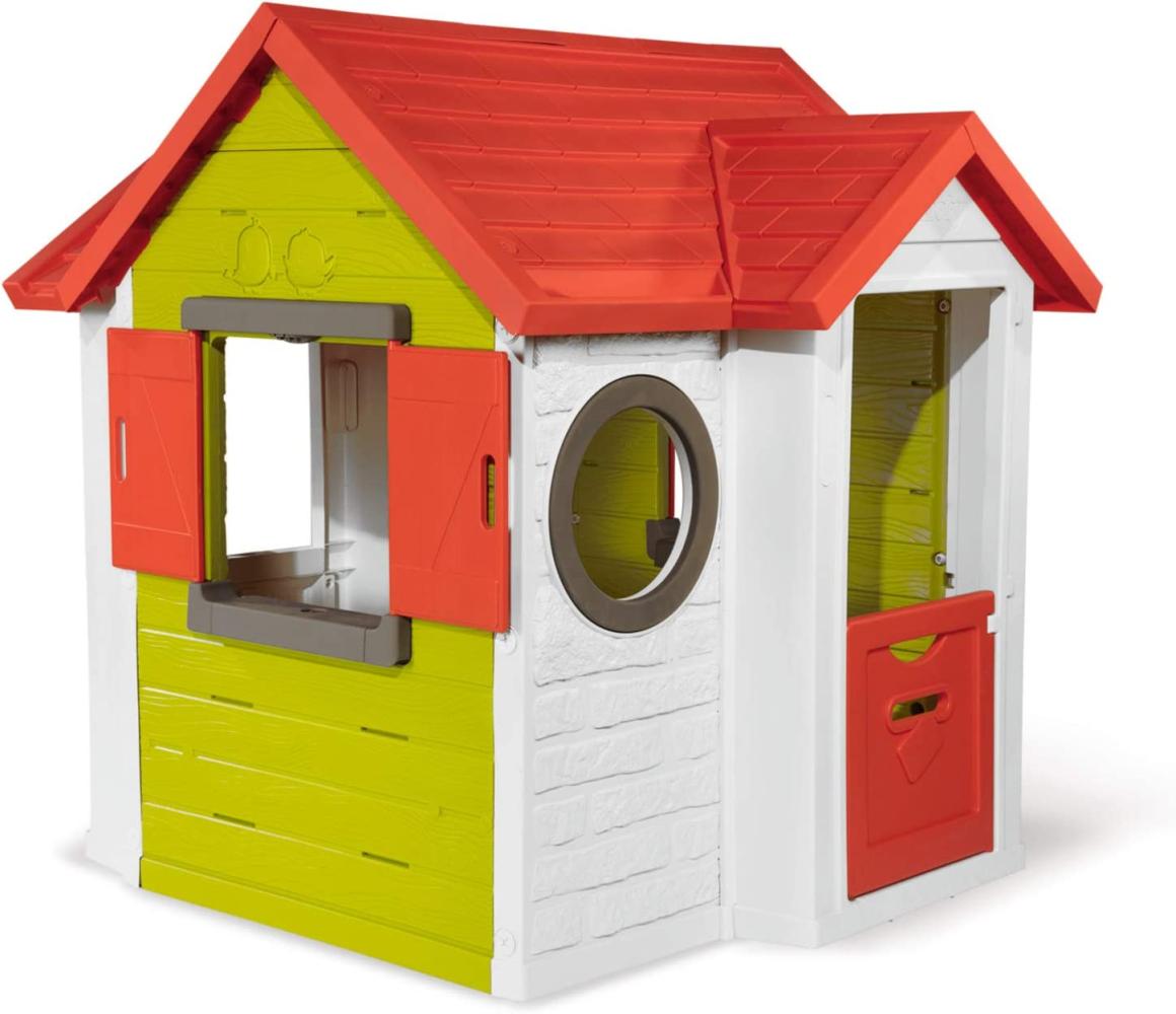 Smoby 'Neo Mein Haus' Spielhaus, 135 x 132 x 118 cm, Fassade aus pflegeleichtem und UV-stabilem Kunststoff, ab 2 Jahren Bild 1