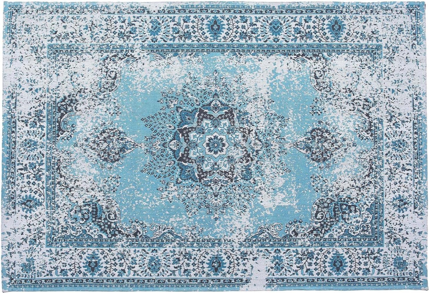 Teppich blau 140 x 200 cm Kurzflor ALMUS Bild 1