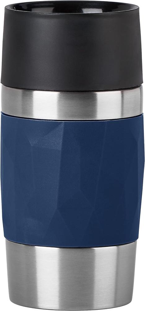 EMSA 'Travel Mug Compact' Thermobecher, Edelstahl, dunkelblau, 300 ml Bild 1