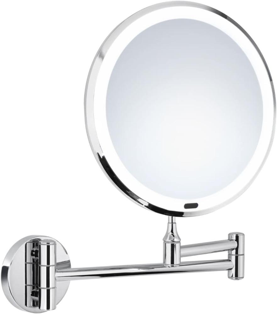 Smedbo Wand LED Kosmetikspiegel 7-fach vergrößerung und Sensortechnik inkl. Schwenkarm rund Z626 Bild 1