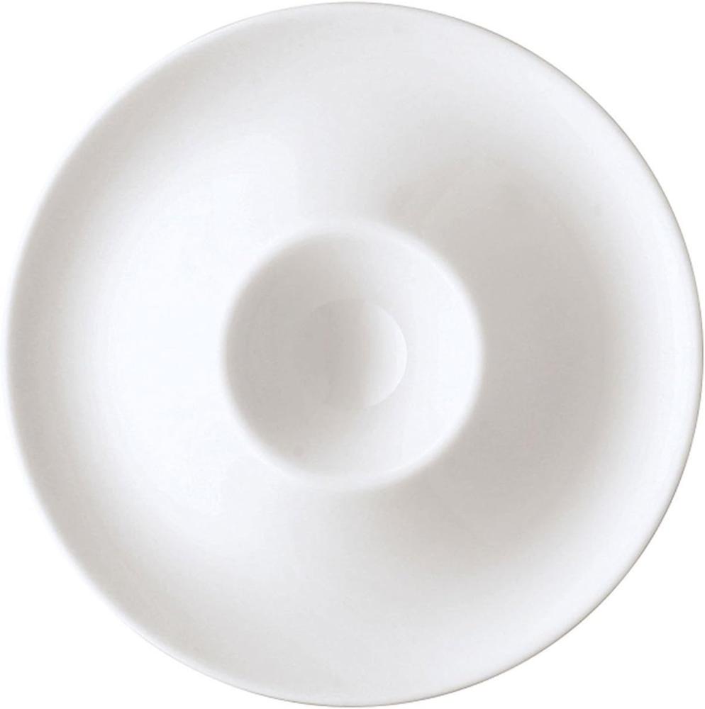 Arzberg Form 2000 Eierbecher mit Ablage, Eierhalter, Eier Becher, White, Porzellan, 42000-800001-15525 Bild 1