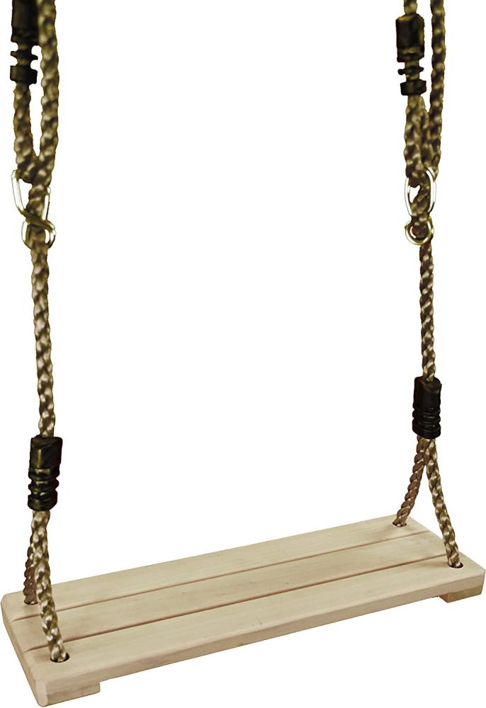 Best Sporting Kinderschaukel Brettschaukel aus Holz 38x14 cm mit verstellbarem Seil Bild 1