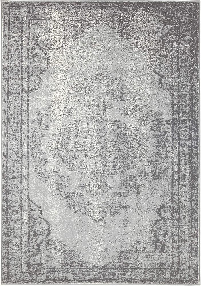 Kurzflor Teppich Cordelia Grau - 120x170x0,9cm Bild 1