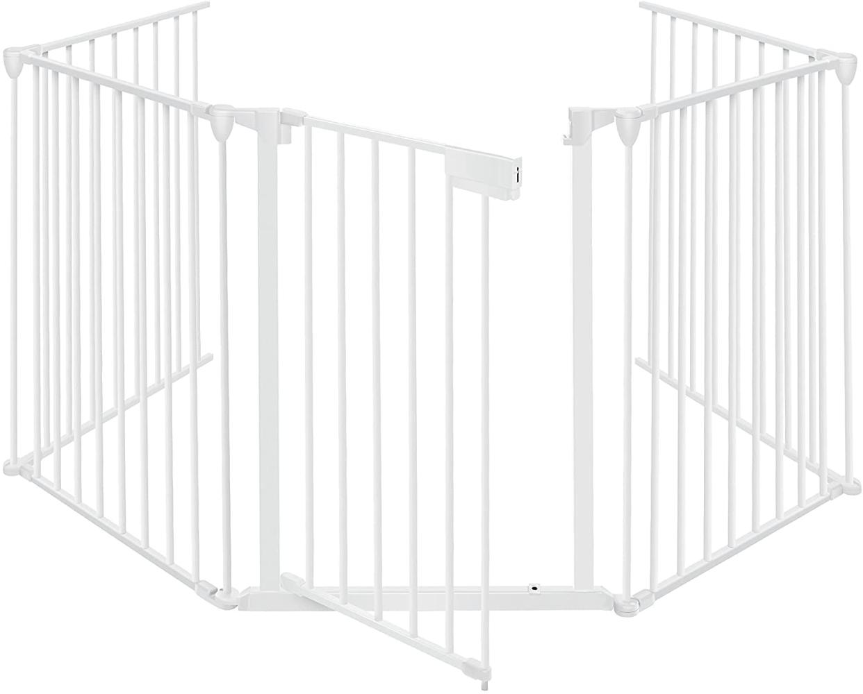 KESSER® Kaminschutzgitter, mit Tür, 600cm Länge, Weiß Bild 1
