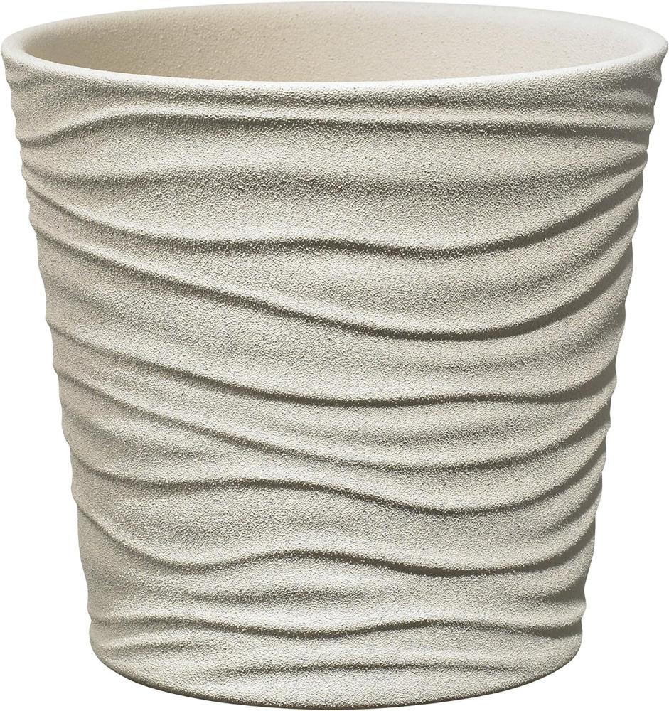 Soendgen Keramik Blumenübertopf, Sonora, saharabeige, 19 x 19 x 18 cm, 0629-0019-2097 Bild 1