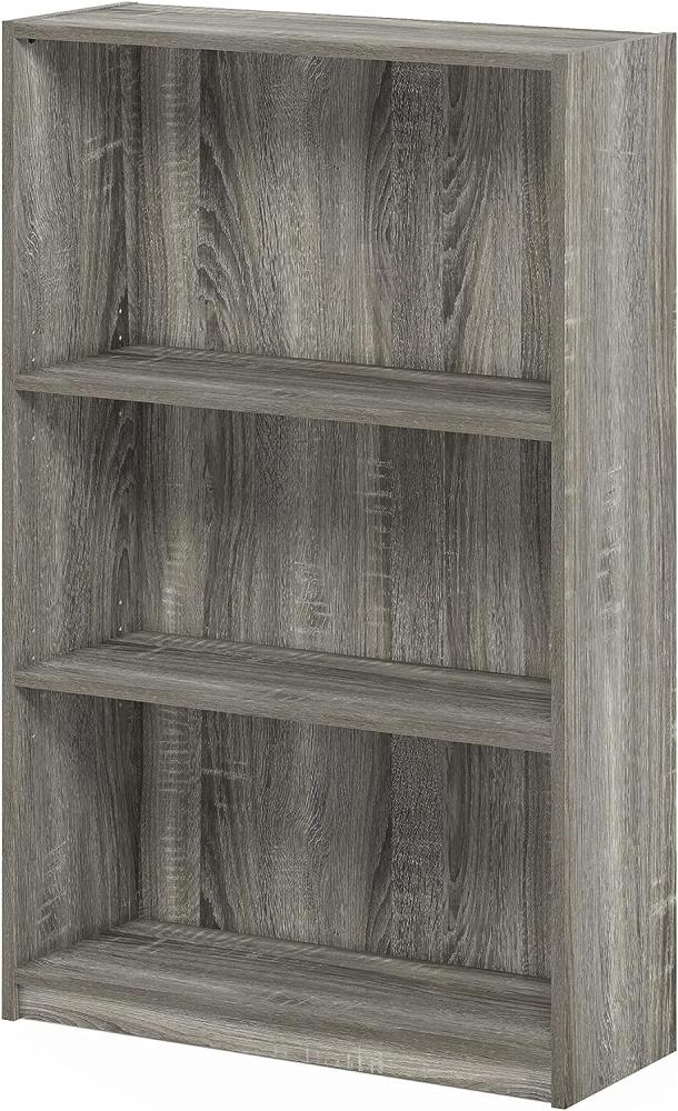 Furinno JAYA Einfaches Bücherregal, Französisches Eichengrau, 24. 13 x 62. 23 x 102. 36 cm Bild 1
