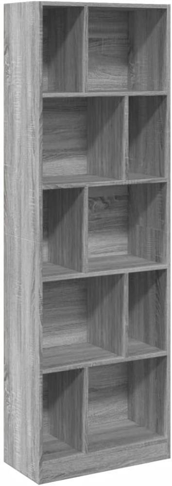 Bücherregal Grau Sonoma 57x28,5x174 cm Holzwerkstoff Bild 1