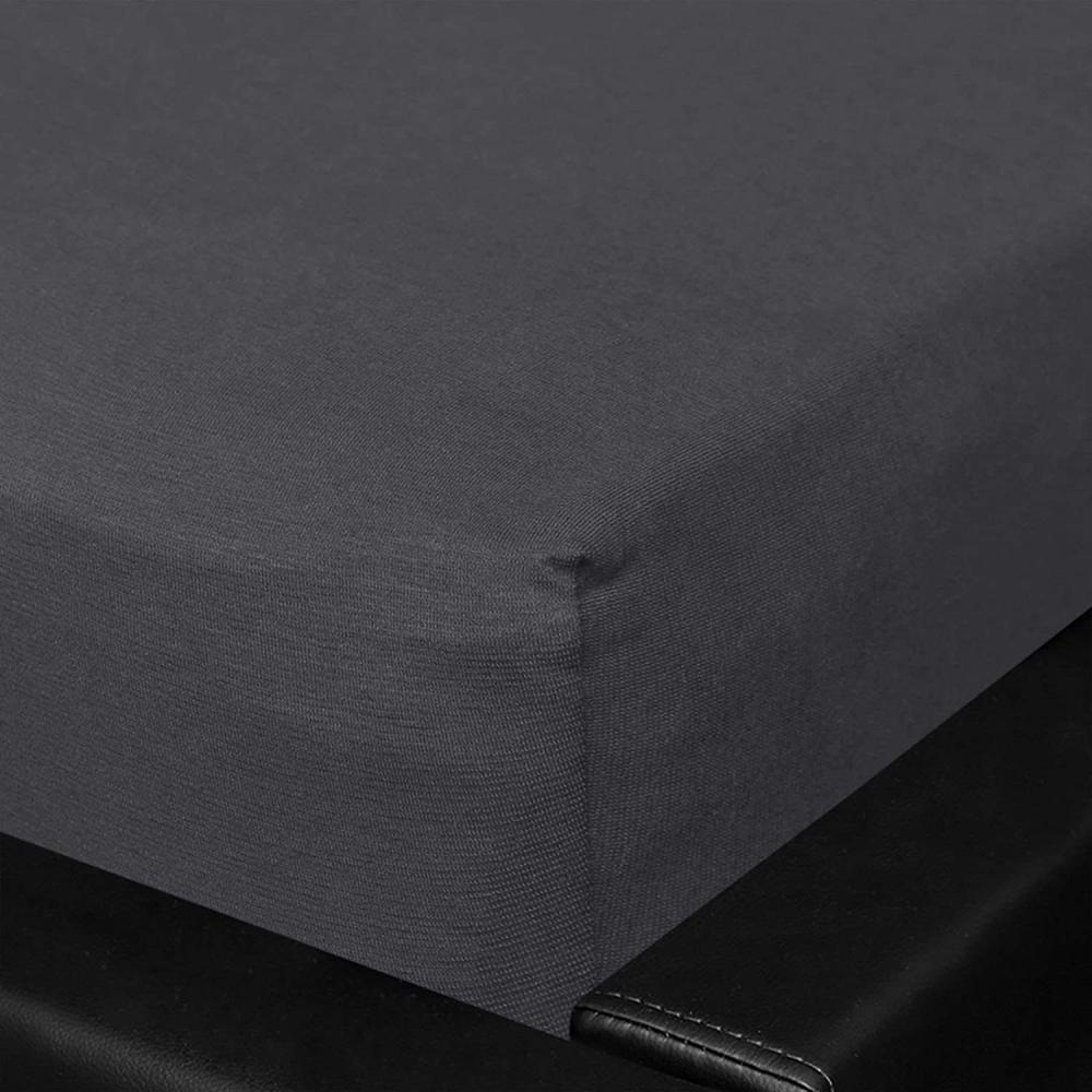 BettwarenShop Jersey Spannbettlaken Multi-Stretch | 120x200 - 130x220 cm | titanium Bild 1