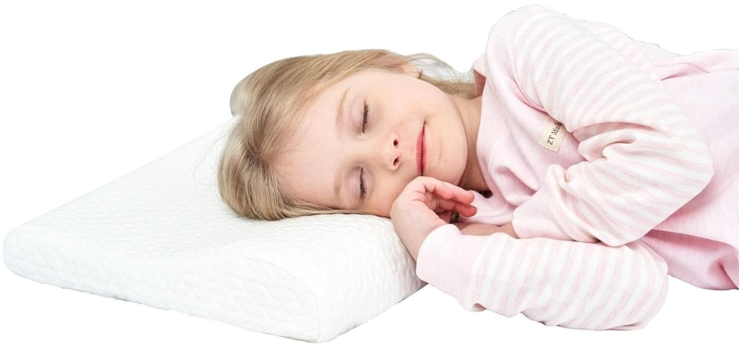 Gesundheit Kinder Kissen für Bett Schlafen Hypoallergenic Memory Schaum kinderkissen Neck-Protector für Kinder（3-10 Jahre） Bild 1