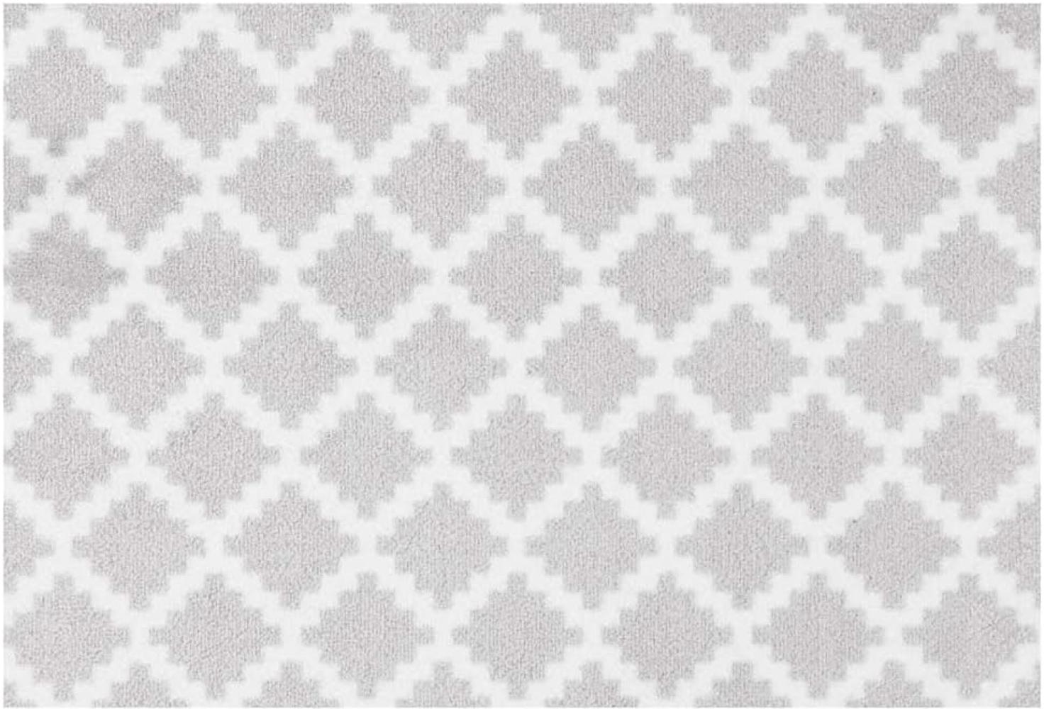 Kurzflor Fußmatte Elegance Grau Weiß - 50x150x0,7cm Bild 1