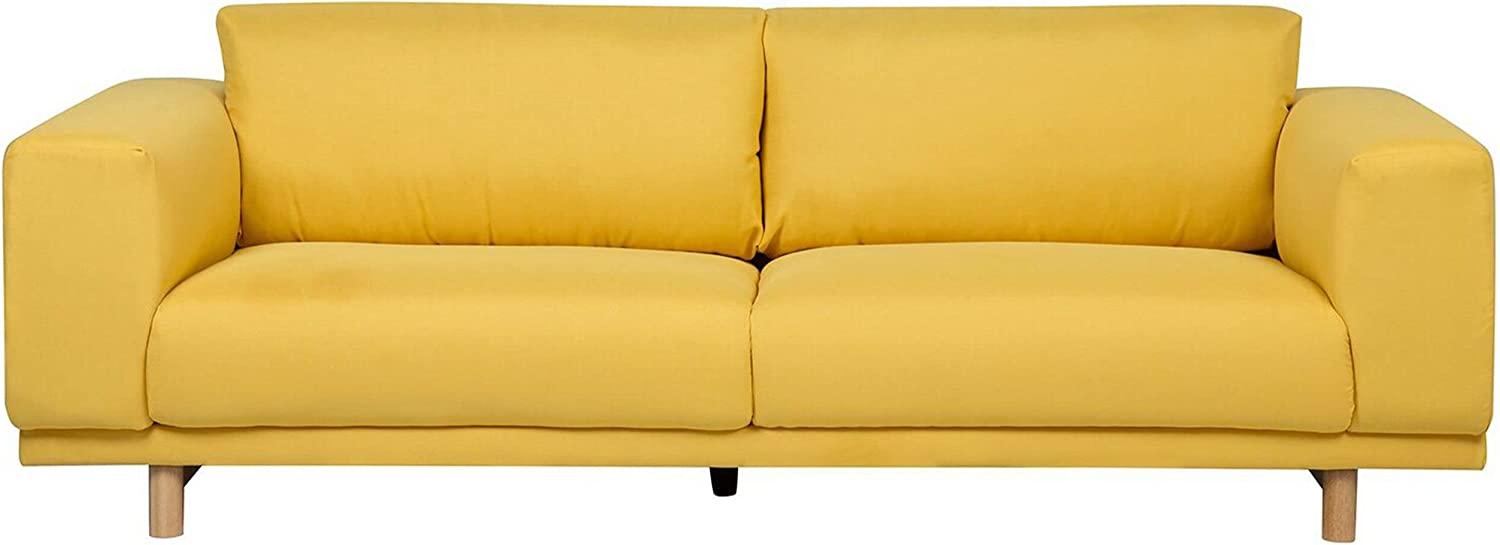 3-Sitzer Sofa Polsterbezug gelb NIVALA Bild 1