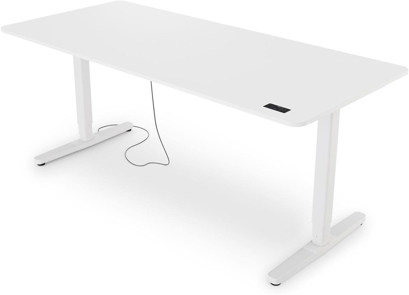 Yaasa Desk Pro II Elektrisch Höhenverstellbarer Schreibtisch, 180 x 80 cm, Off-White, mit Speicherfunktion und Kollisionssensor Bild 1