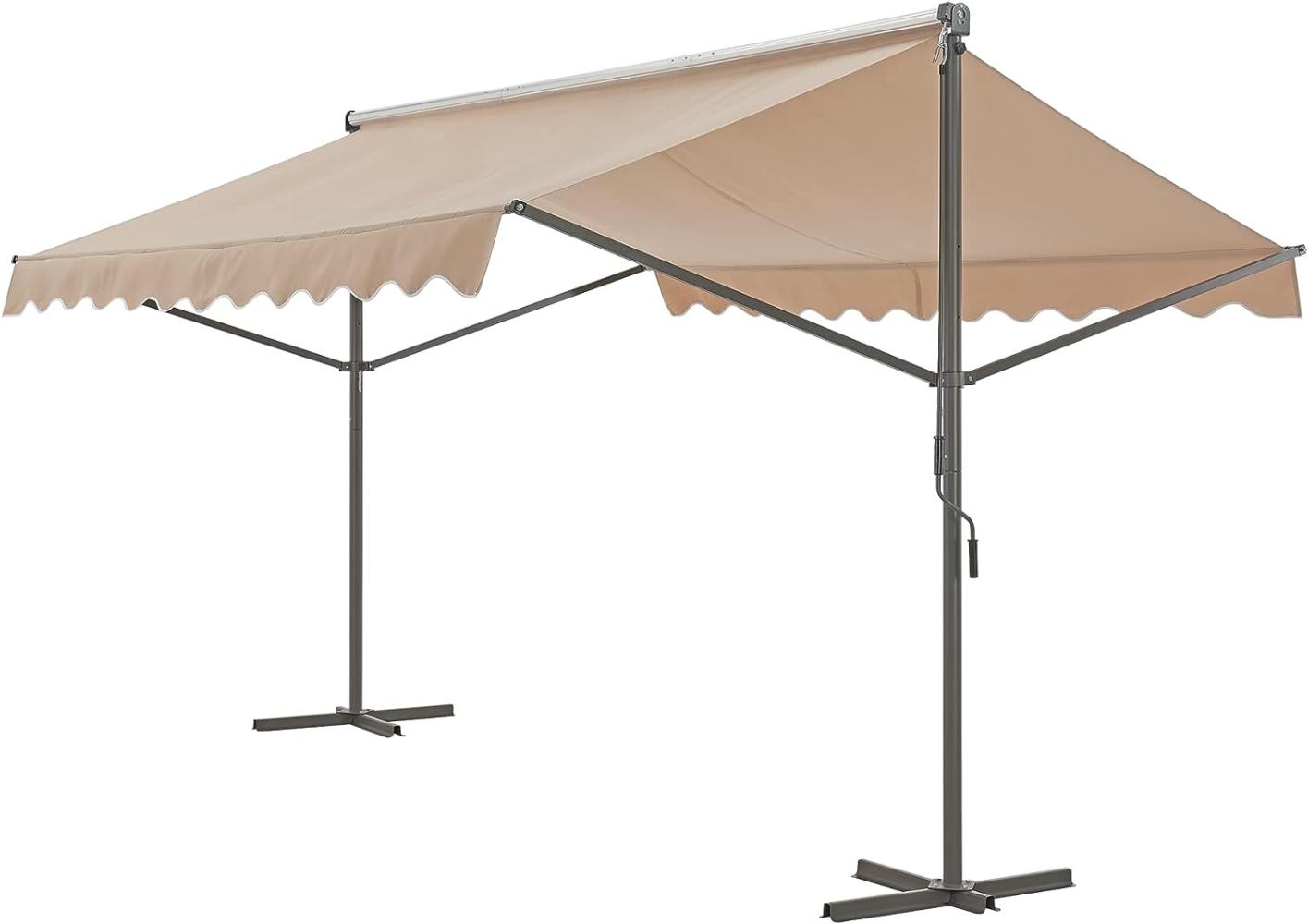 Standmarkise Selenizza freistehend 300x300x260cm Sandfarben [pro. tec] Bild 1