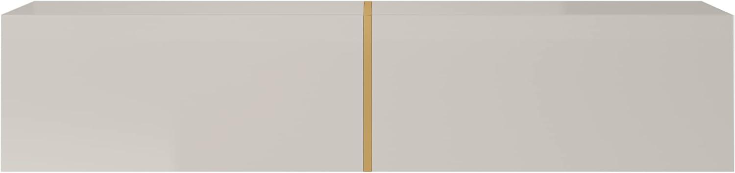 Selsey BISIRA TV-Element, Melamine, Graubeige, Gold, 140 cm Bild 1