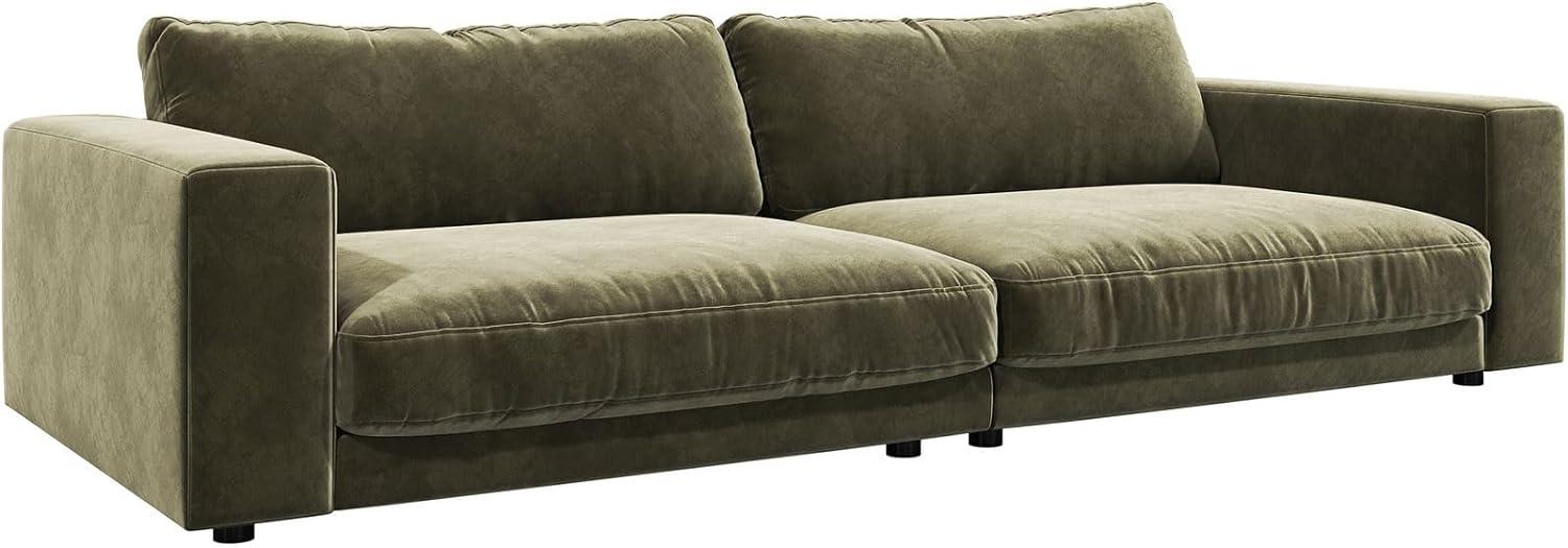 Big-Sofa Cubico 290x120 Samt Olive Bild 1