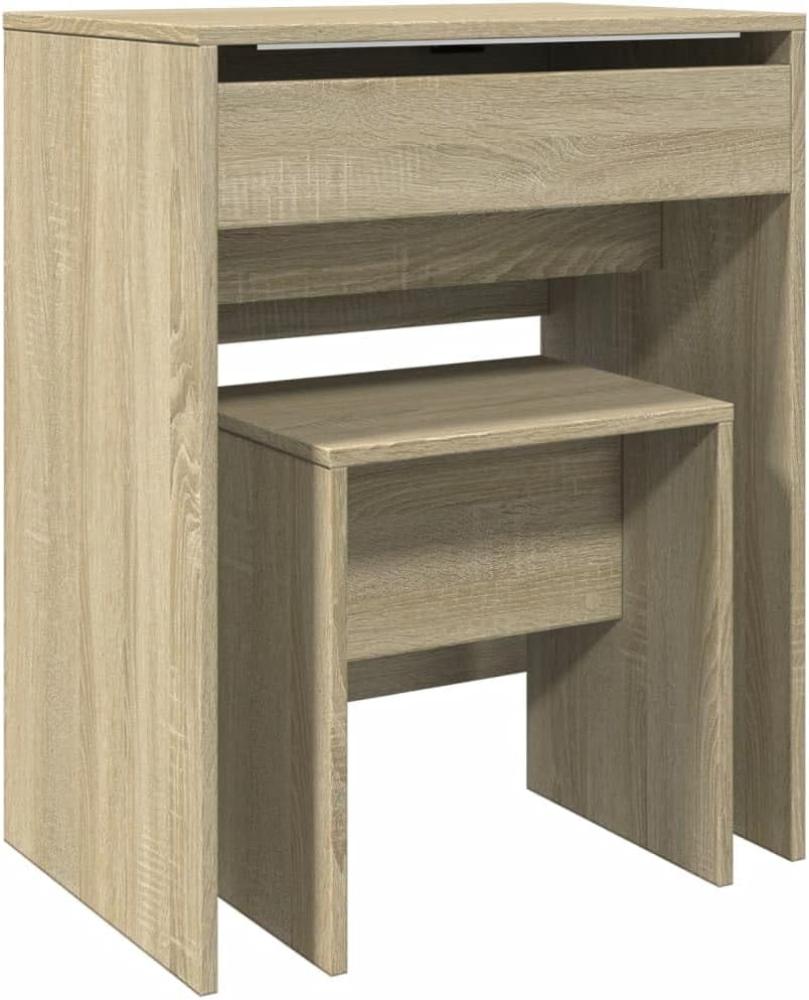 Schminktisch mit Hocker Sonoma-Eiche 60x40x113,5 cm 848215 Bild 1